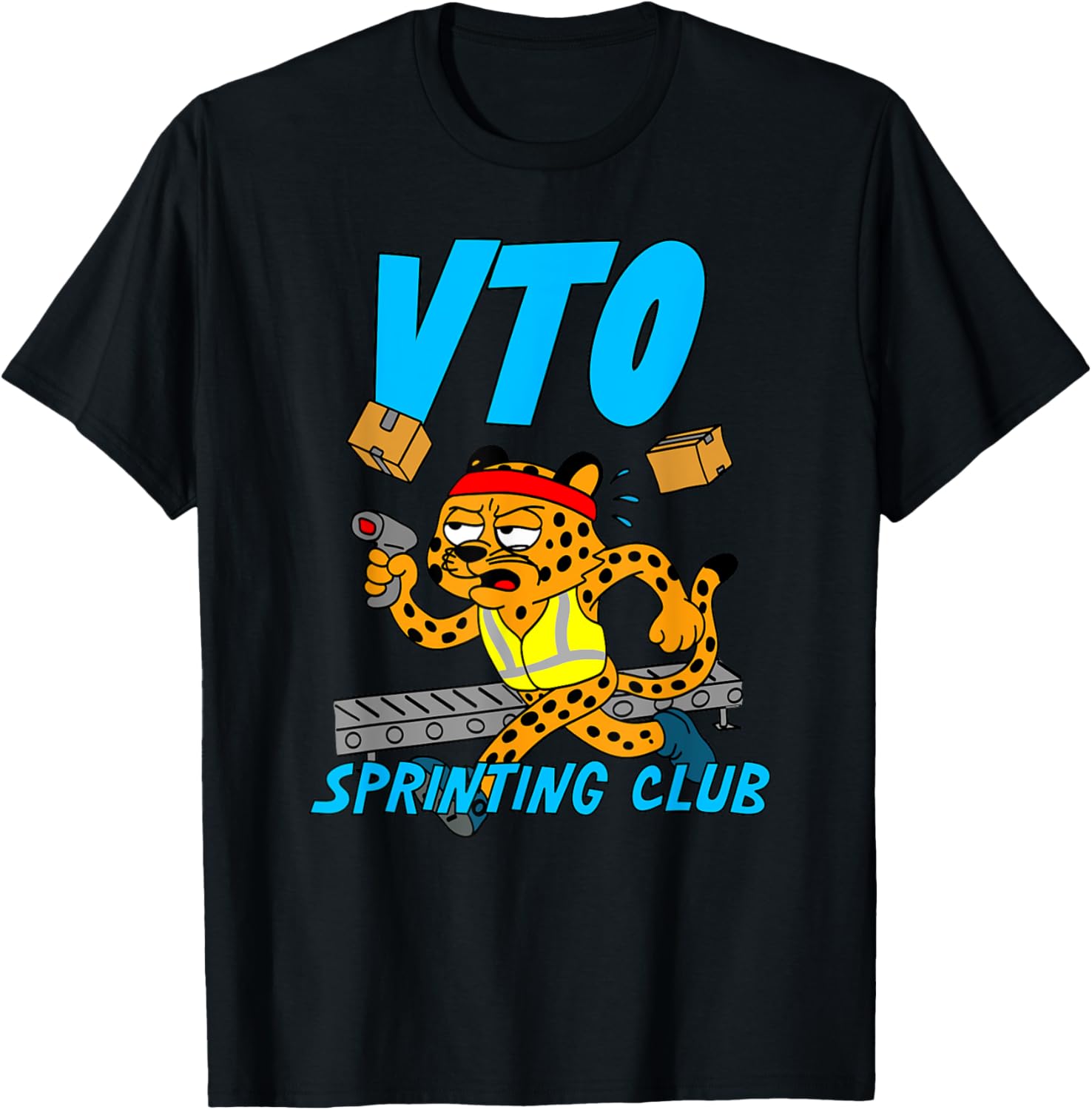 Coworker Associate Running Cheetah VTO Sprinting Club